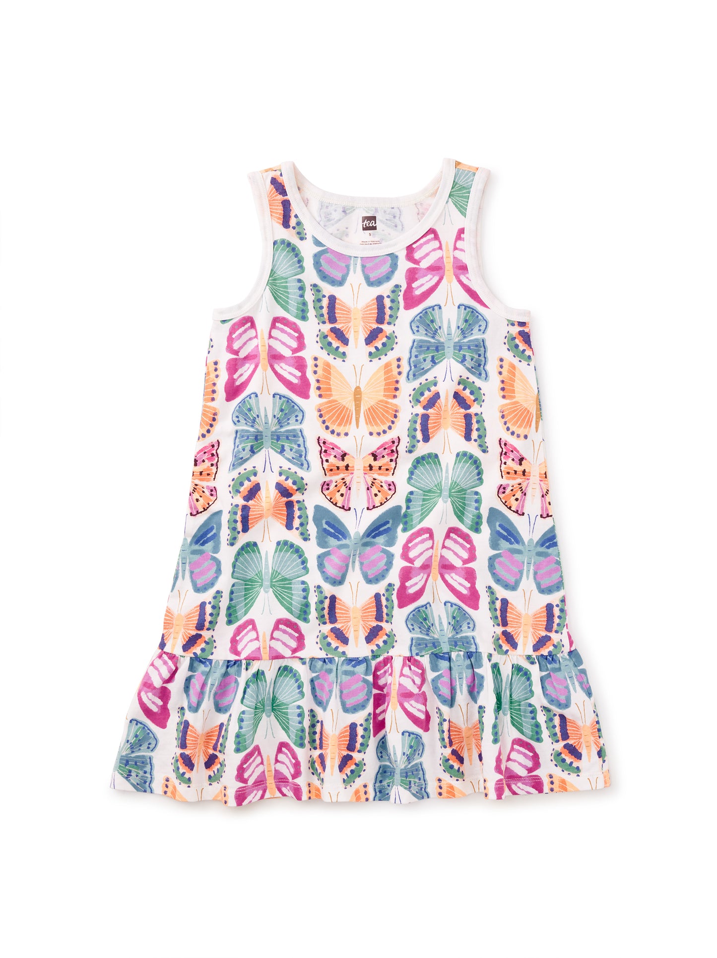 Mariposas Pintadas Hem Tank Dress
