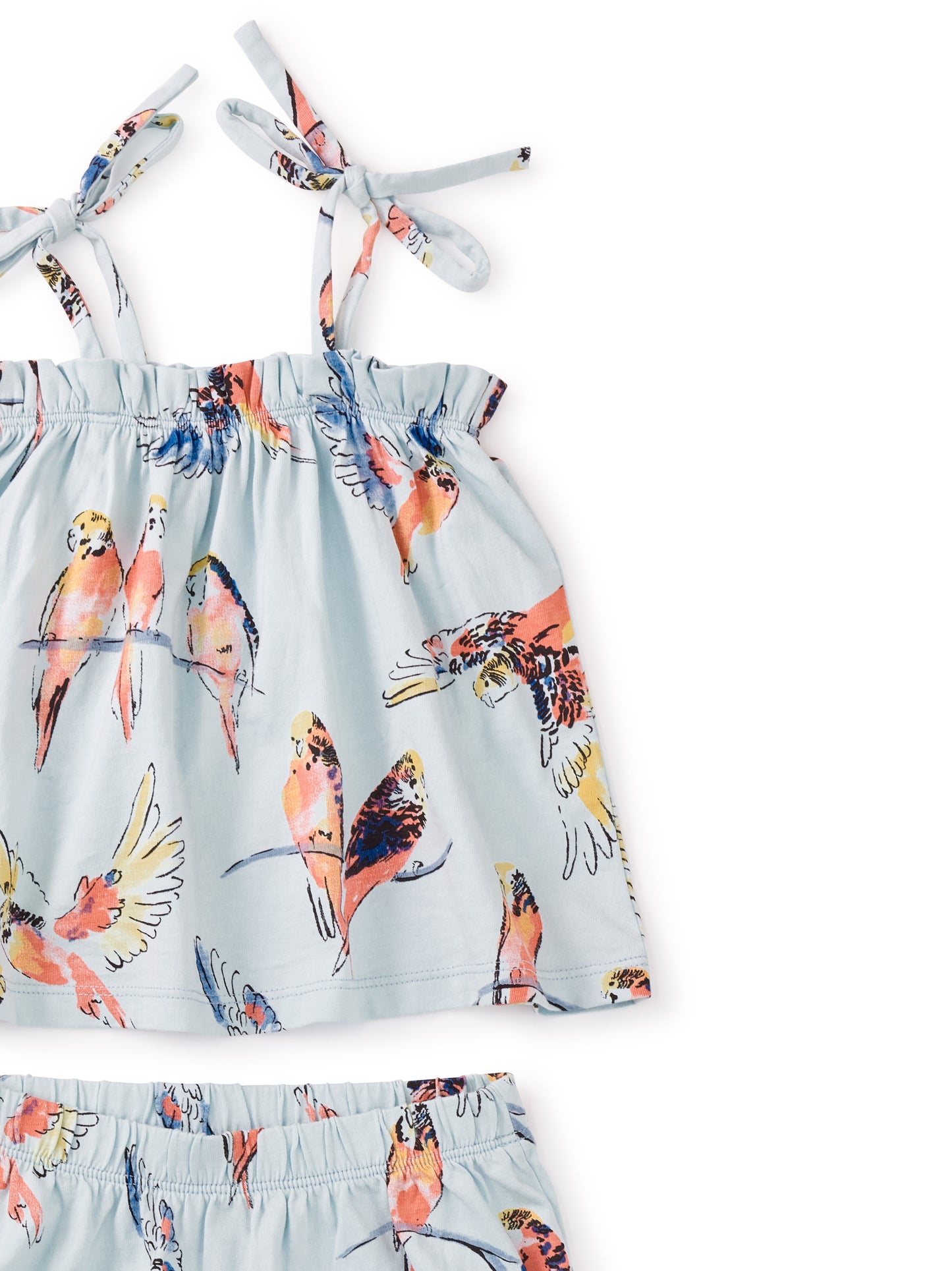 Pop Parrots Tie Shoulder Strap Baby Set