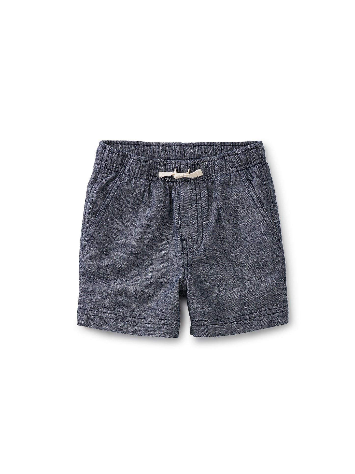 Indigo Chambray Sport Shorts