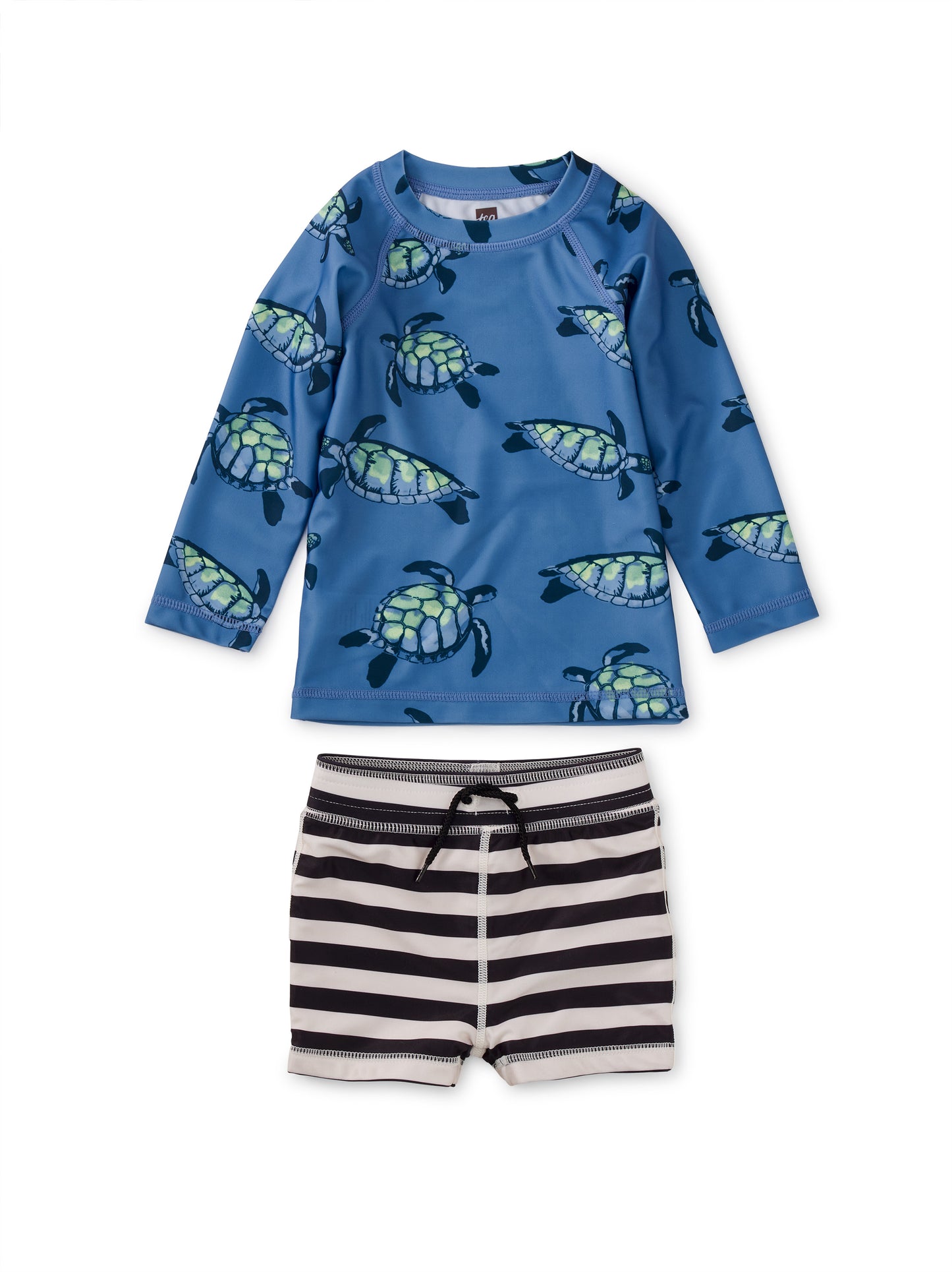 Turtles on the Move Rash Guard Baby Swim Set