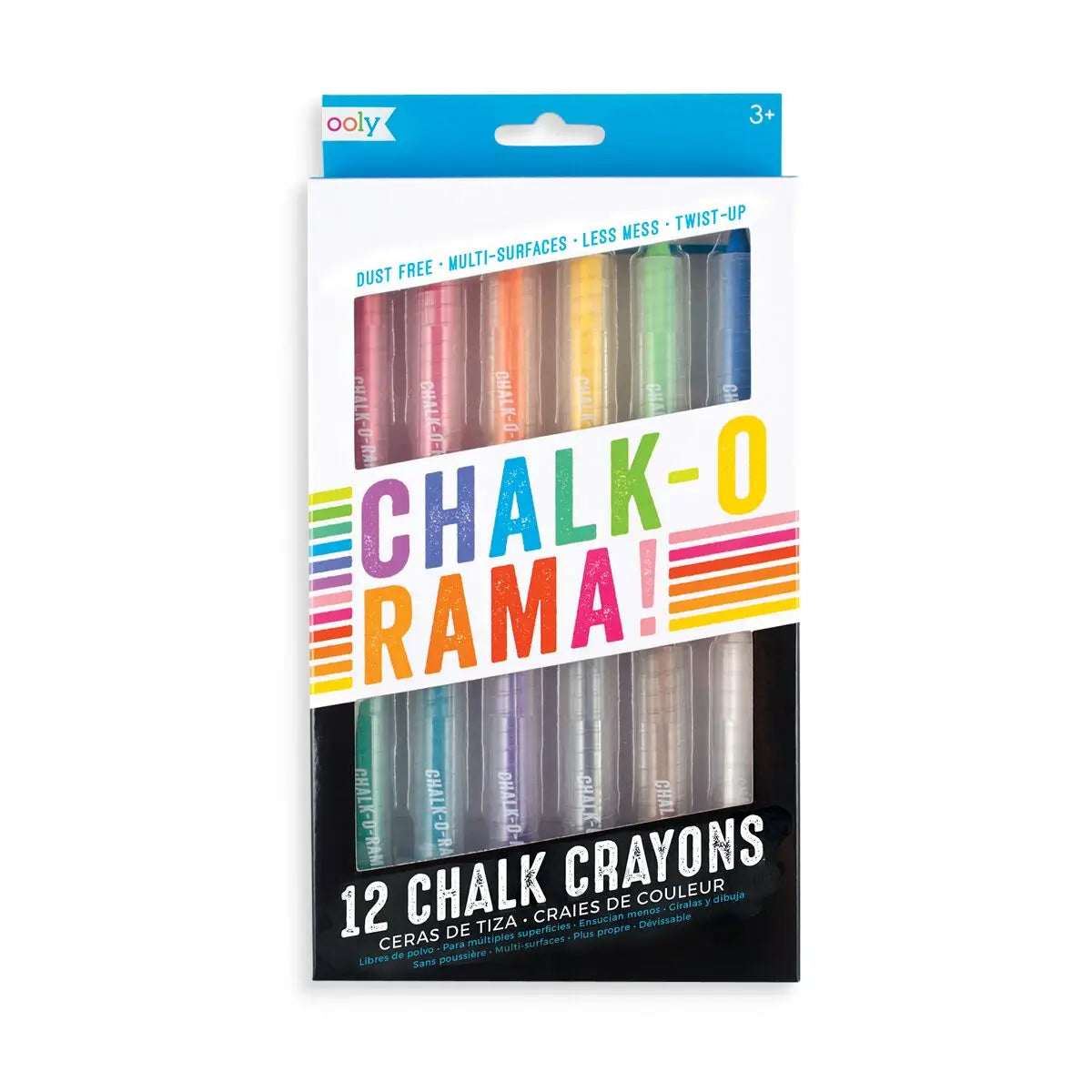 Chalk-O-Rama Dustless Chalk Sticks - Set of 12