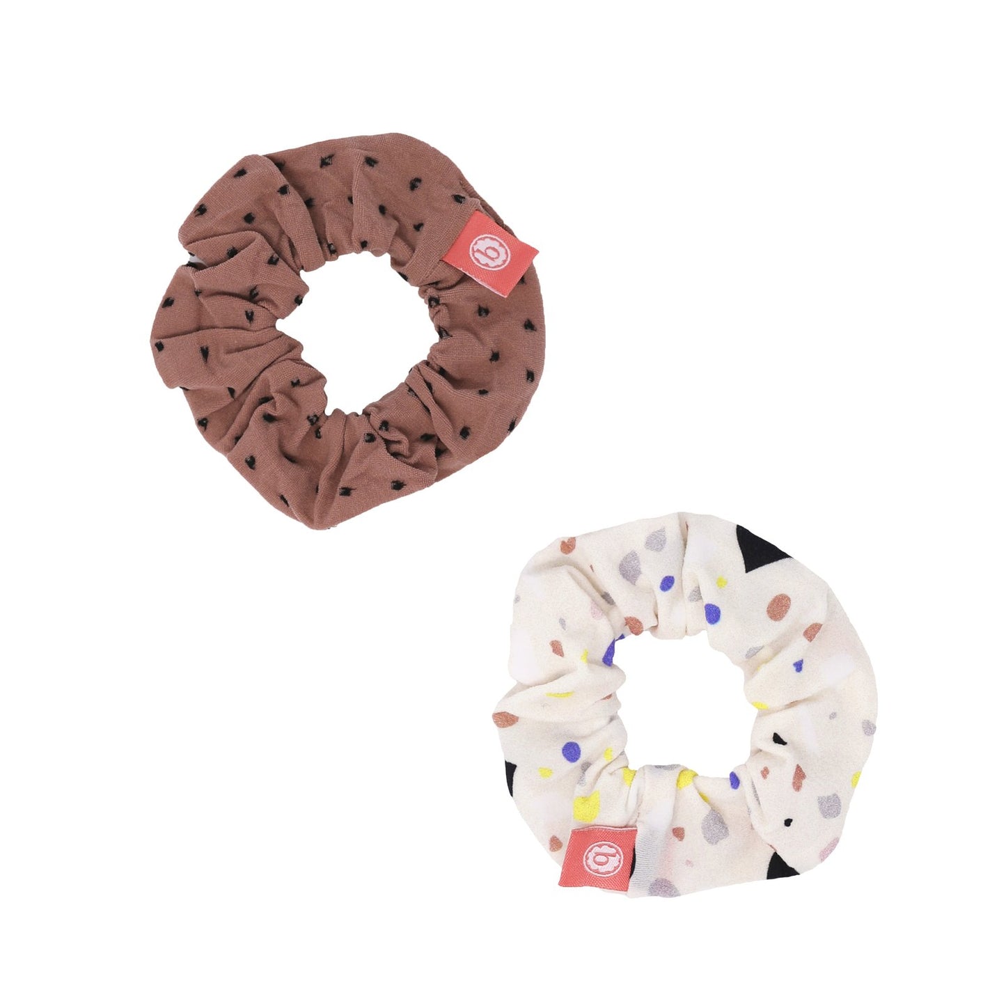 2pk Scrunchie Set - Terrazzo