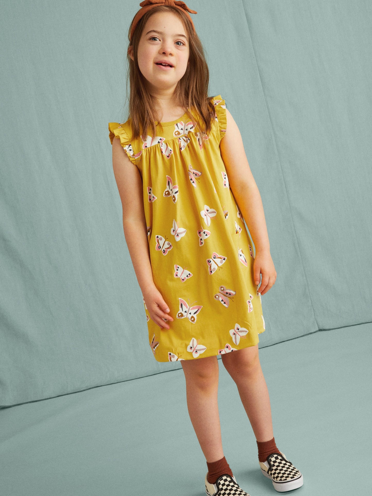 Tea Collection Mighty Mini Dress - Butterfly Acacia