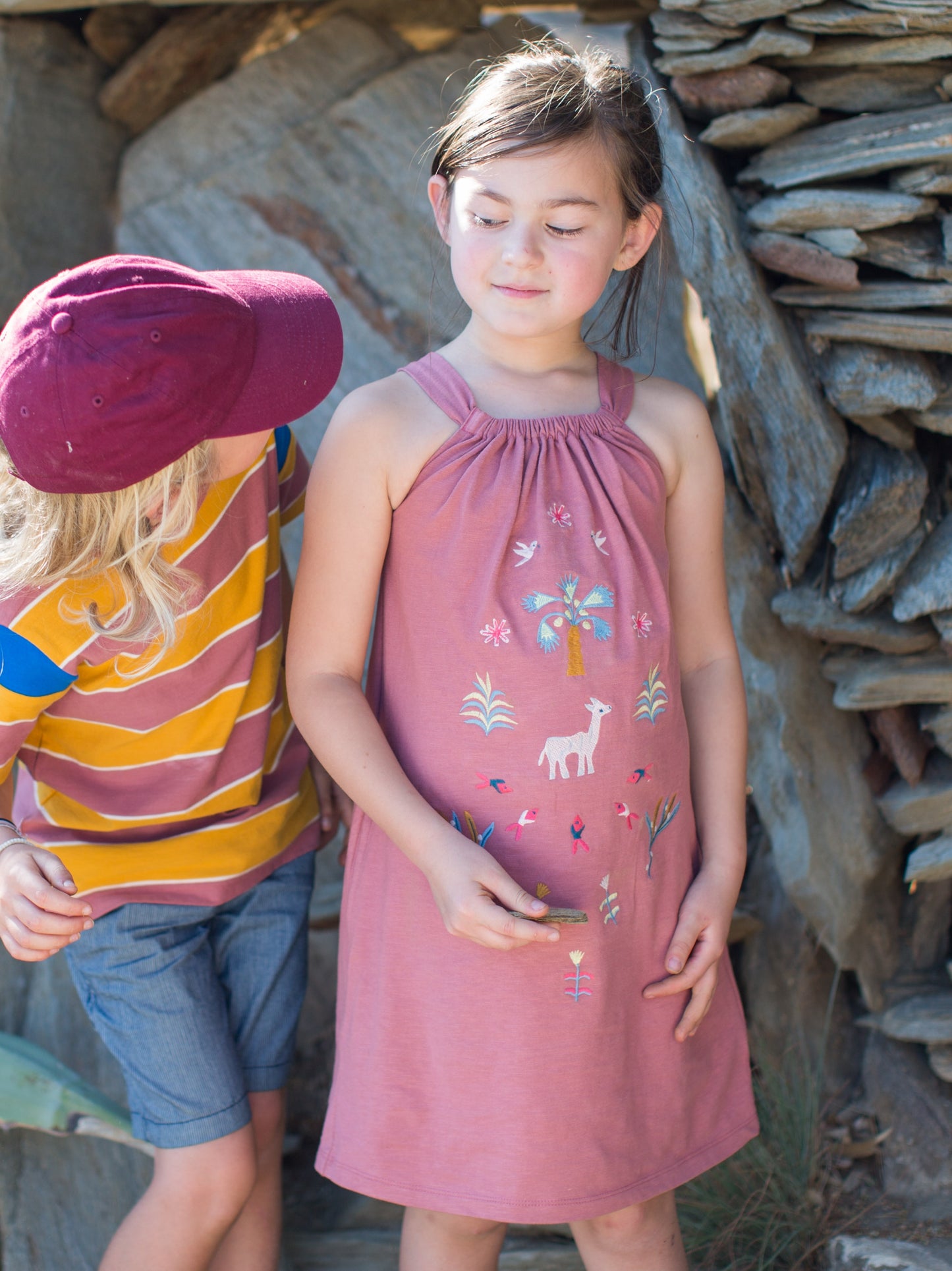 Tea Collection Akhmim Animal Halter Dress