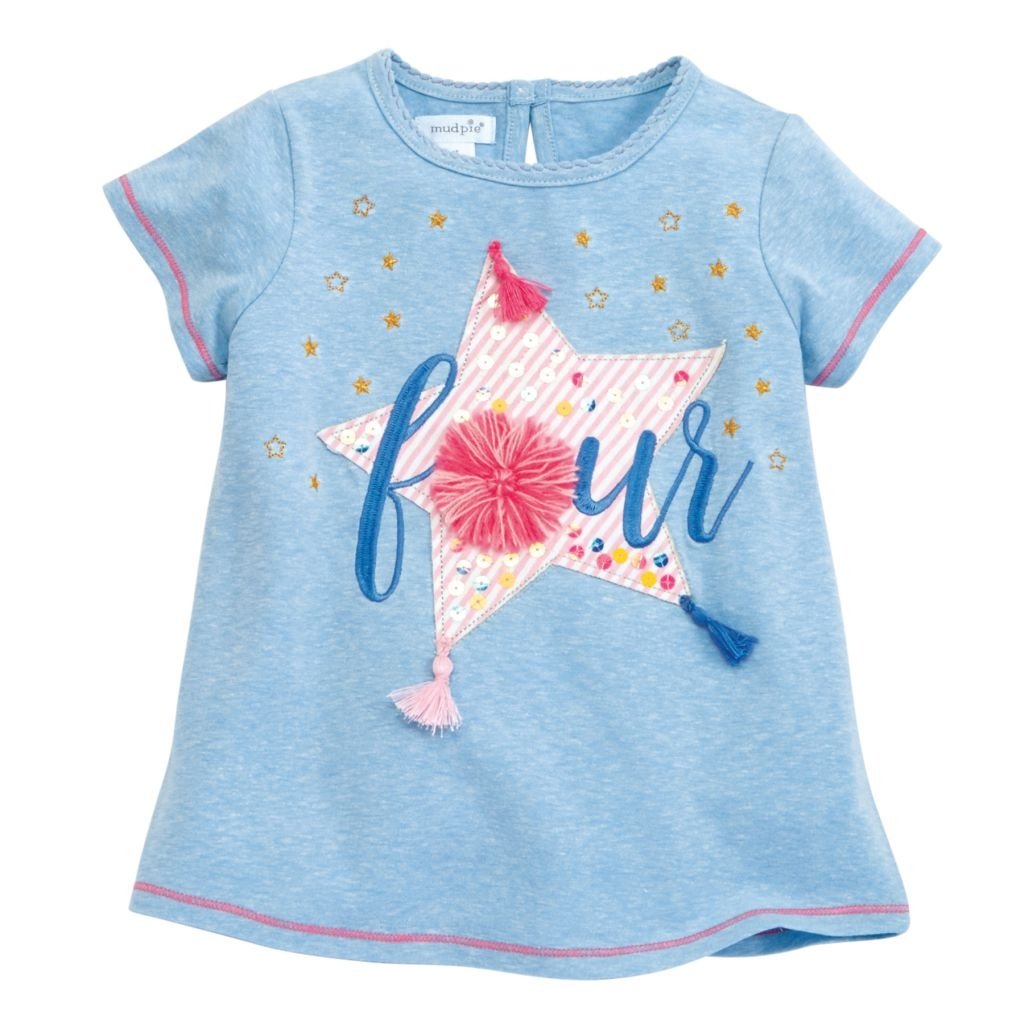 Mud Pie Girl Birthday Tee - Four