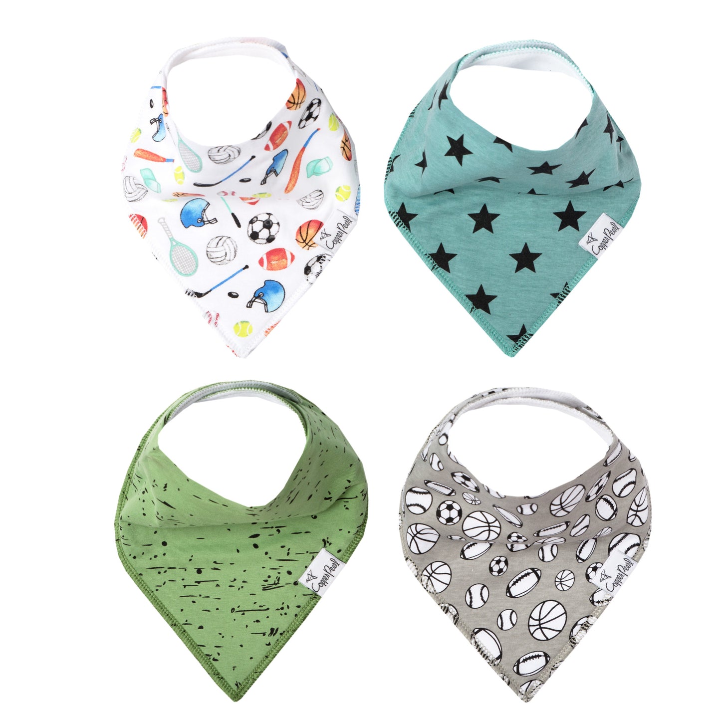 Copper Pearl Single Bandana Bibs - Varsity