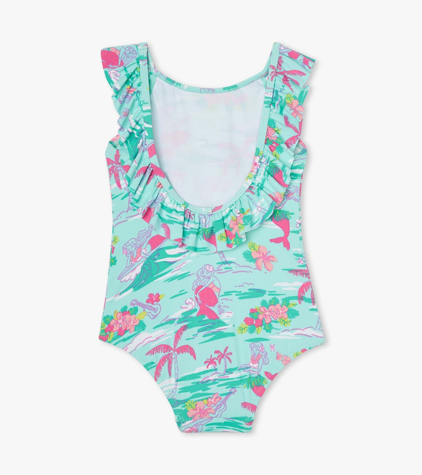 Hatley Tropical Mermaid Ruffle Sleeve Swimsuit