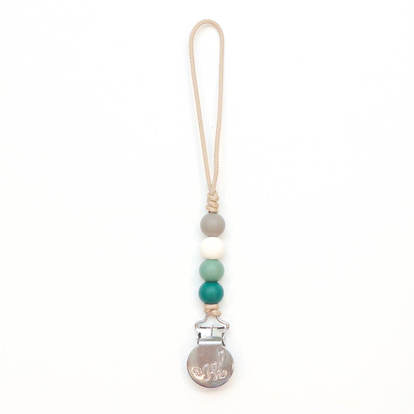 Emma Pacifier Clip - Leaf