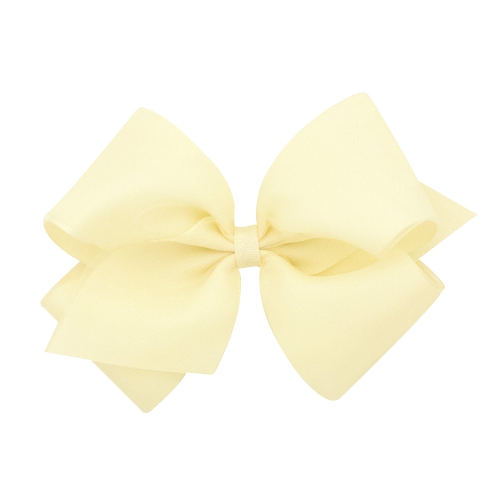 King Organza Overlay Grosgrain Hair Bow