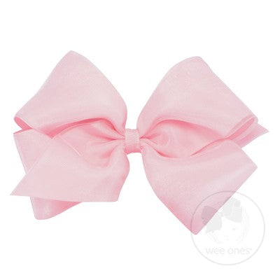 King Organza Overlay Grosgrain Hair Bow