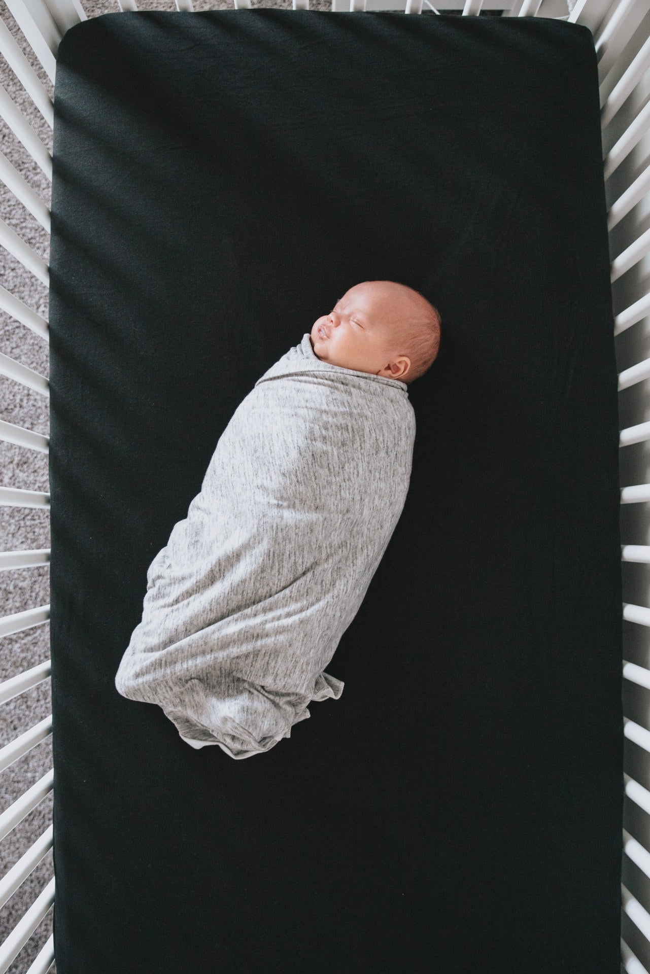Copper Pearl Crib Sheet - Midnight