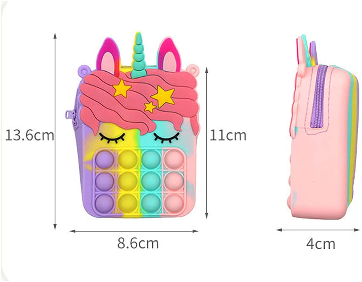 Unicorn Pop It Fidget Purse