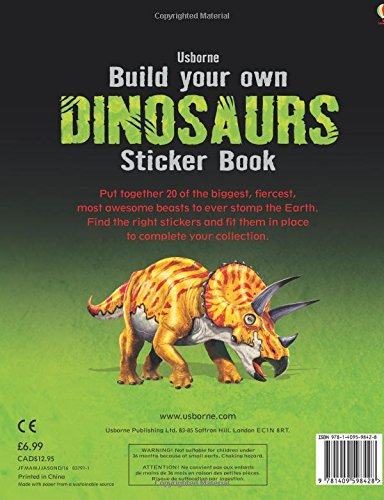 Usborne Sticker Book - Build Your Own Dinosaurs