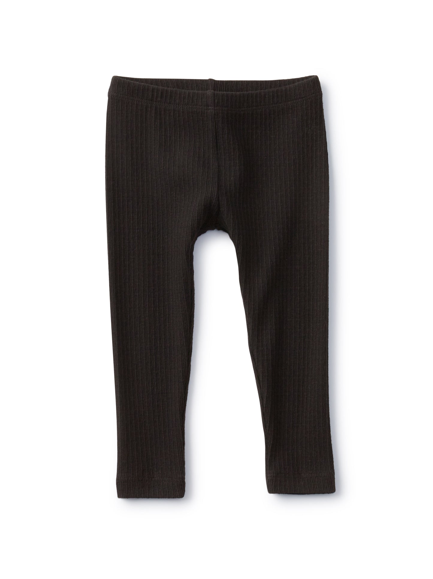 Jet Black Pointelle Baby Leggings