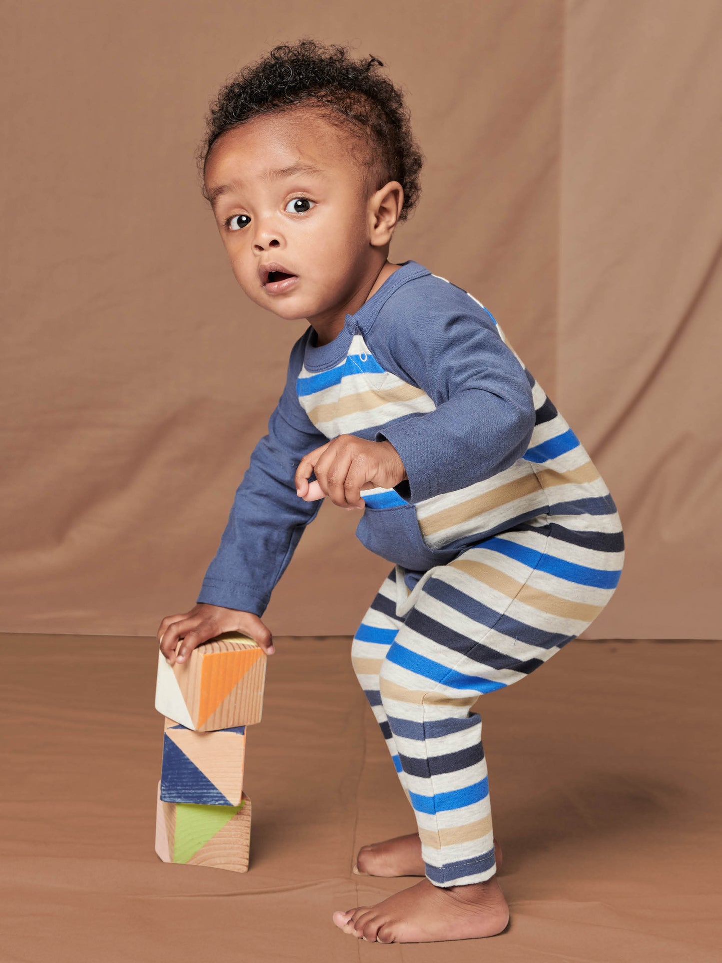 Kangaroo Pocket Baby Romper - Light Grey Heather