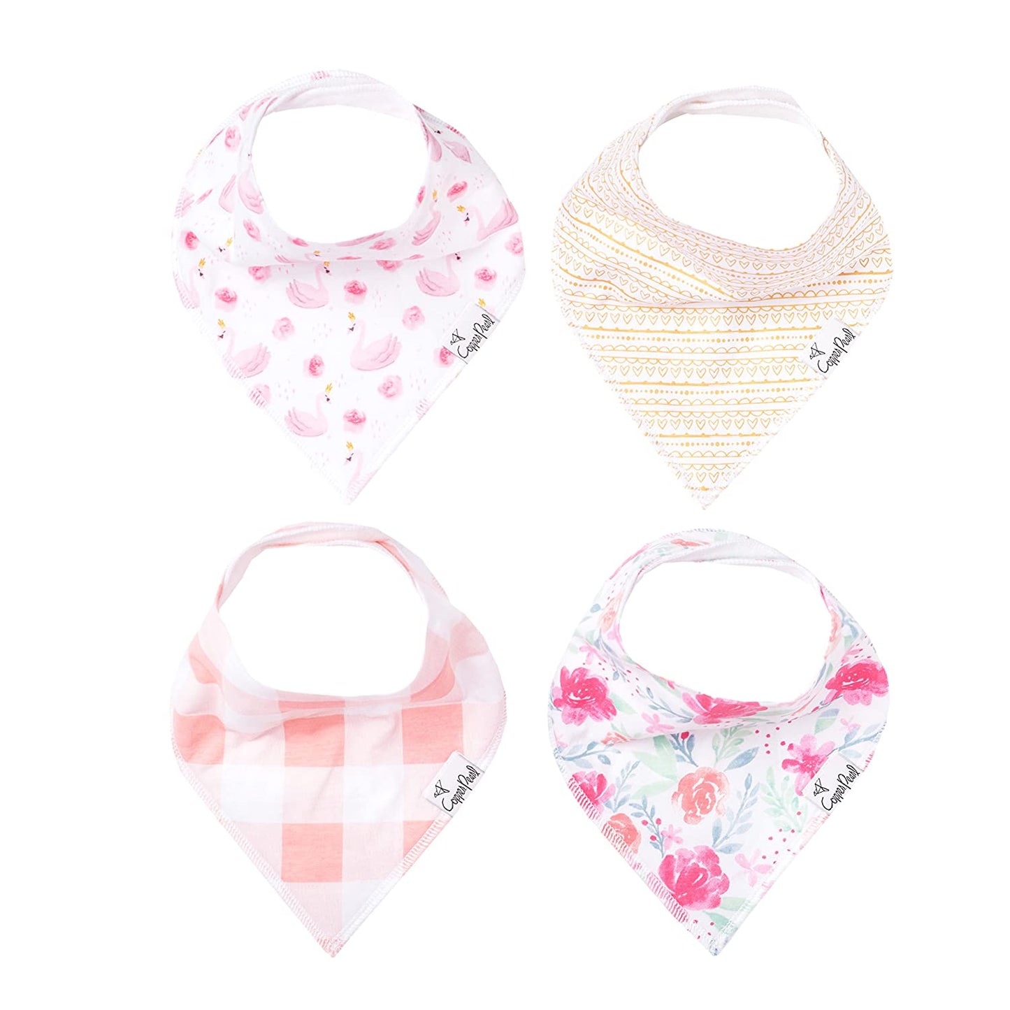 Copper Pearl Single Bandana Bibs - June