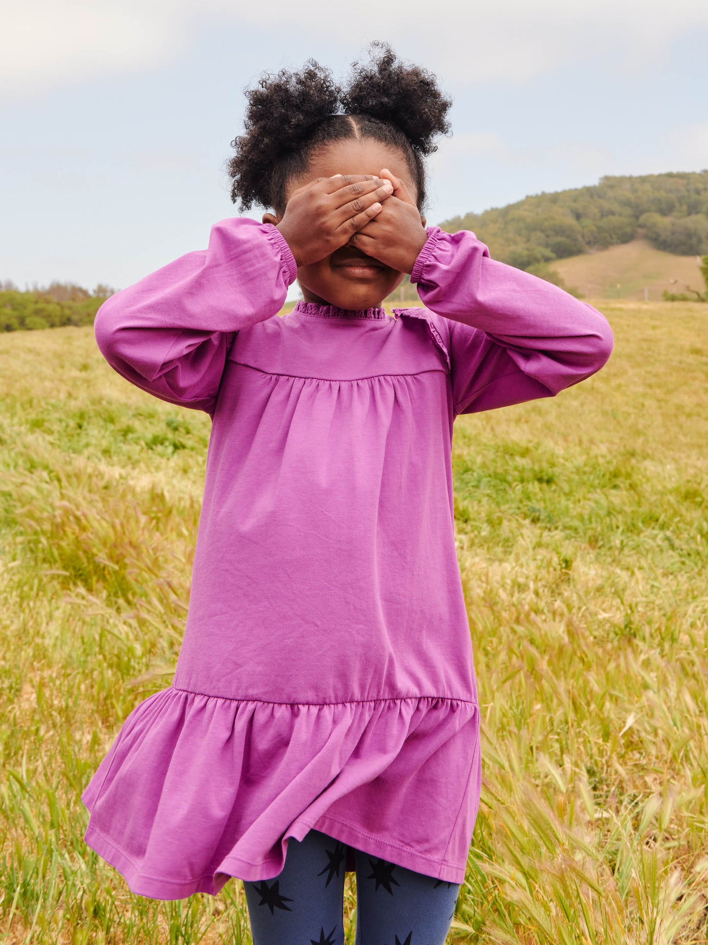 Long Sleeve Babydoll Dress - Passionfruit