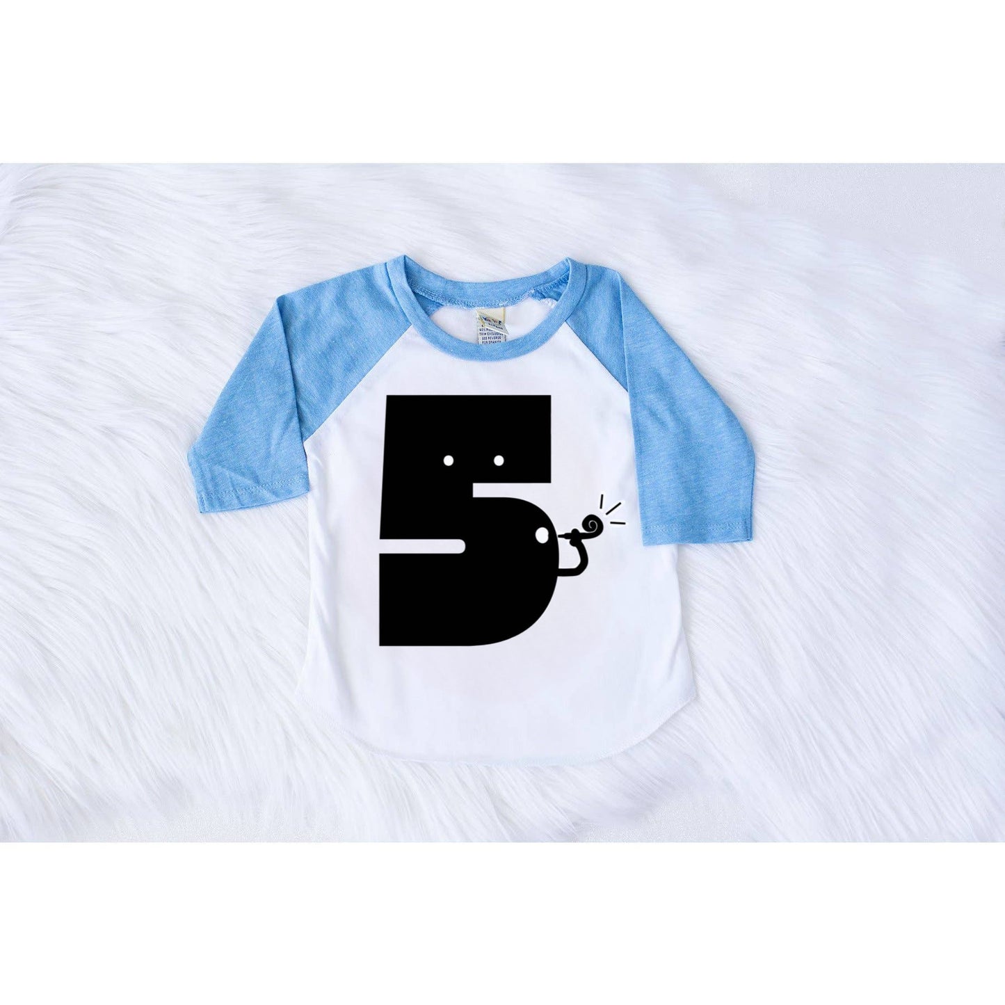 Mr. Five Birthday Shirt - Blue