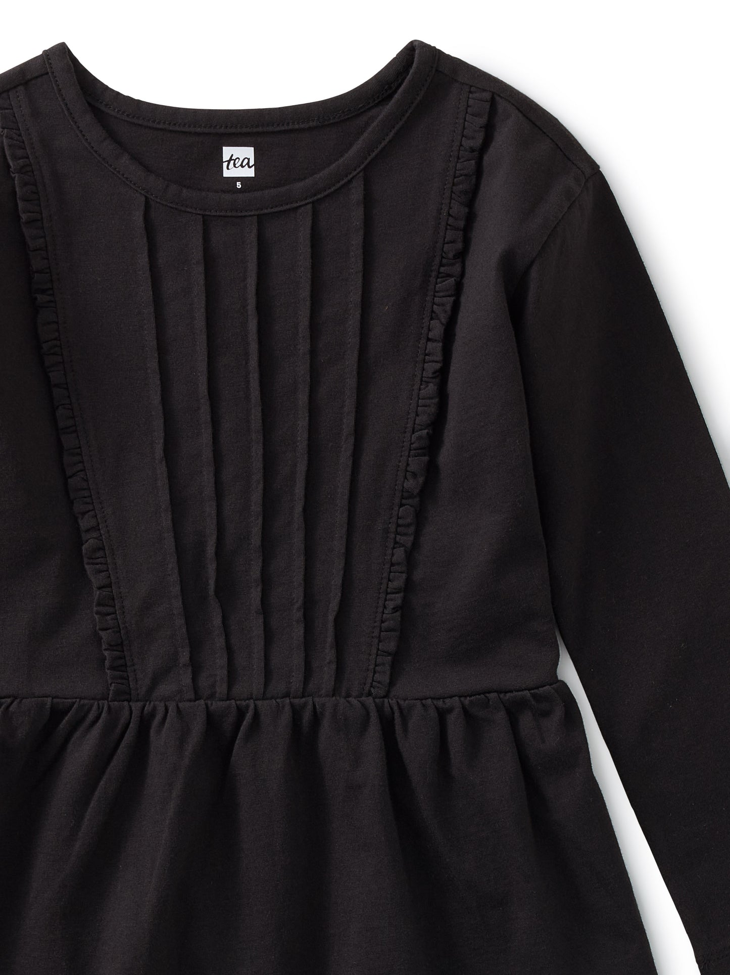 Pleated Pintuck Top - Jet Black