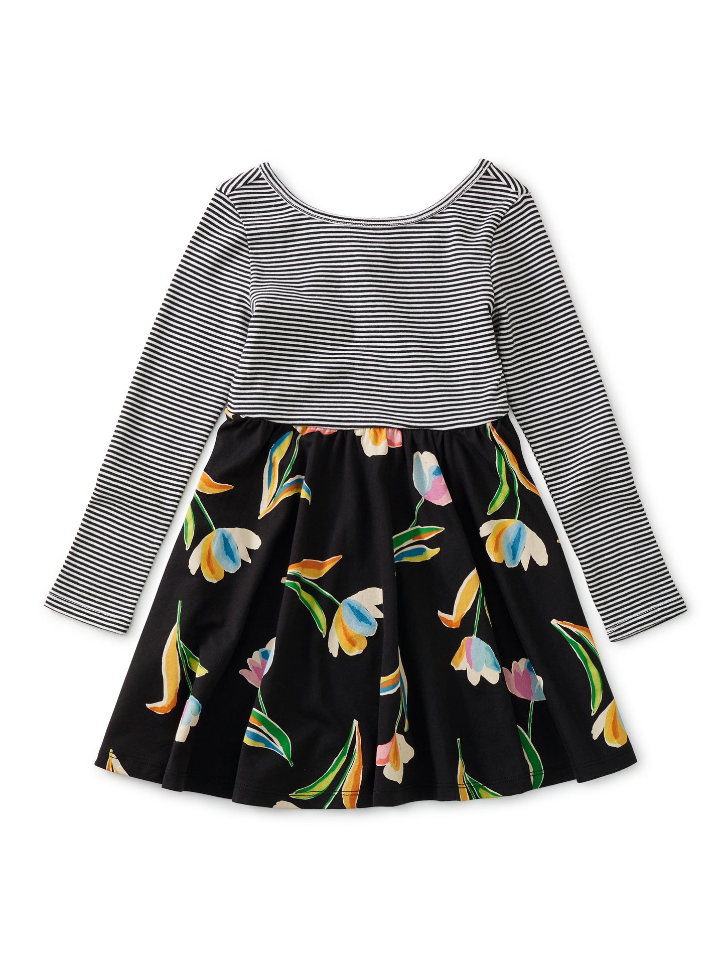 Ballet Skirted Dress in Night Blomma