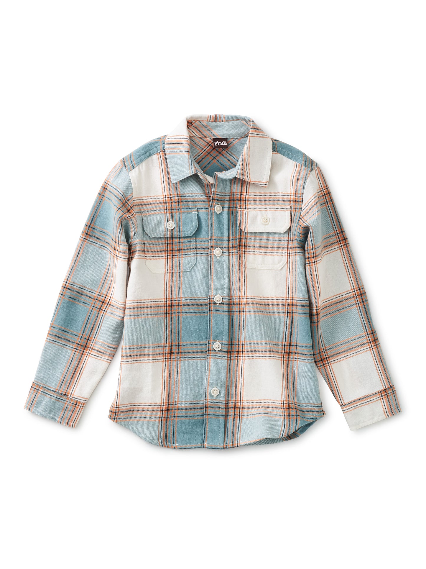 Flannel Button Up Shirt in Cozy Plaid