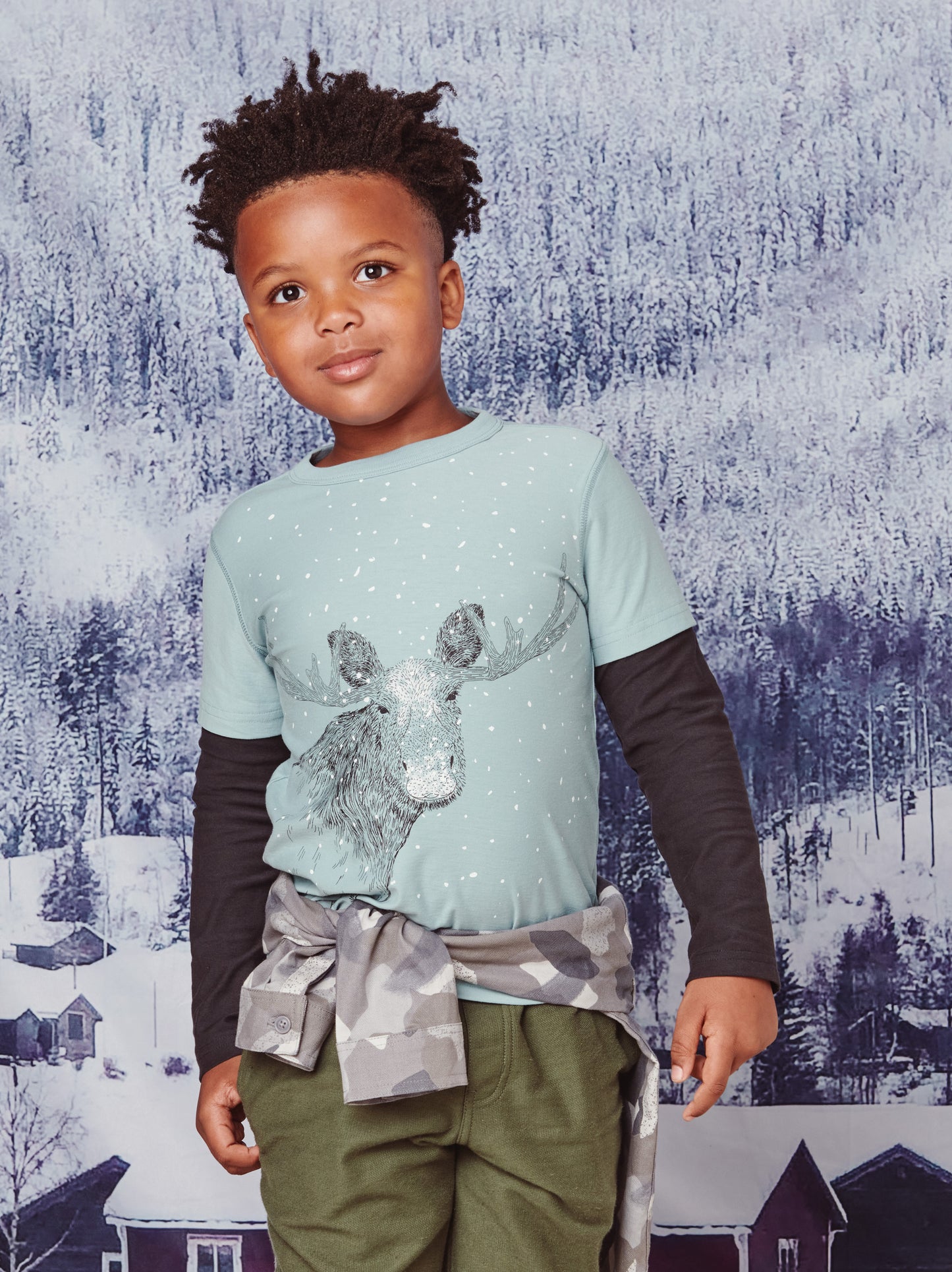 Moose Layered Graphic Tee