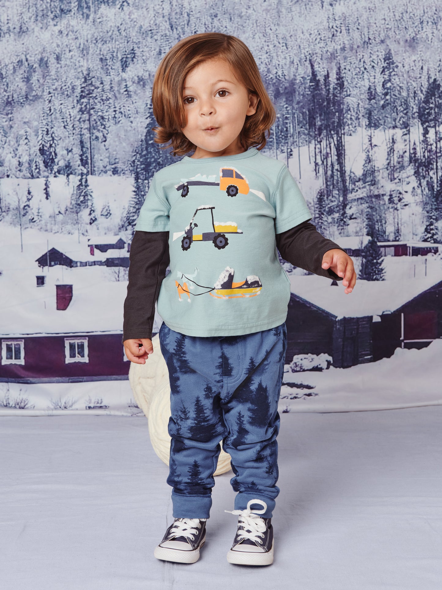 Winter Wheels Baby Graphic Tee