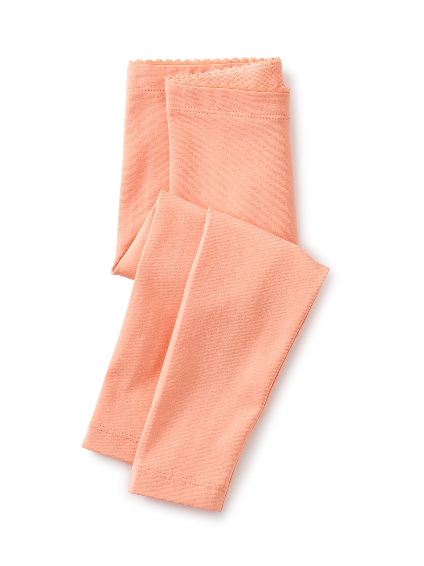 Peach Solid Baby Leggings