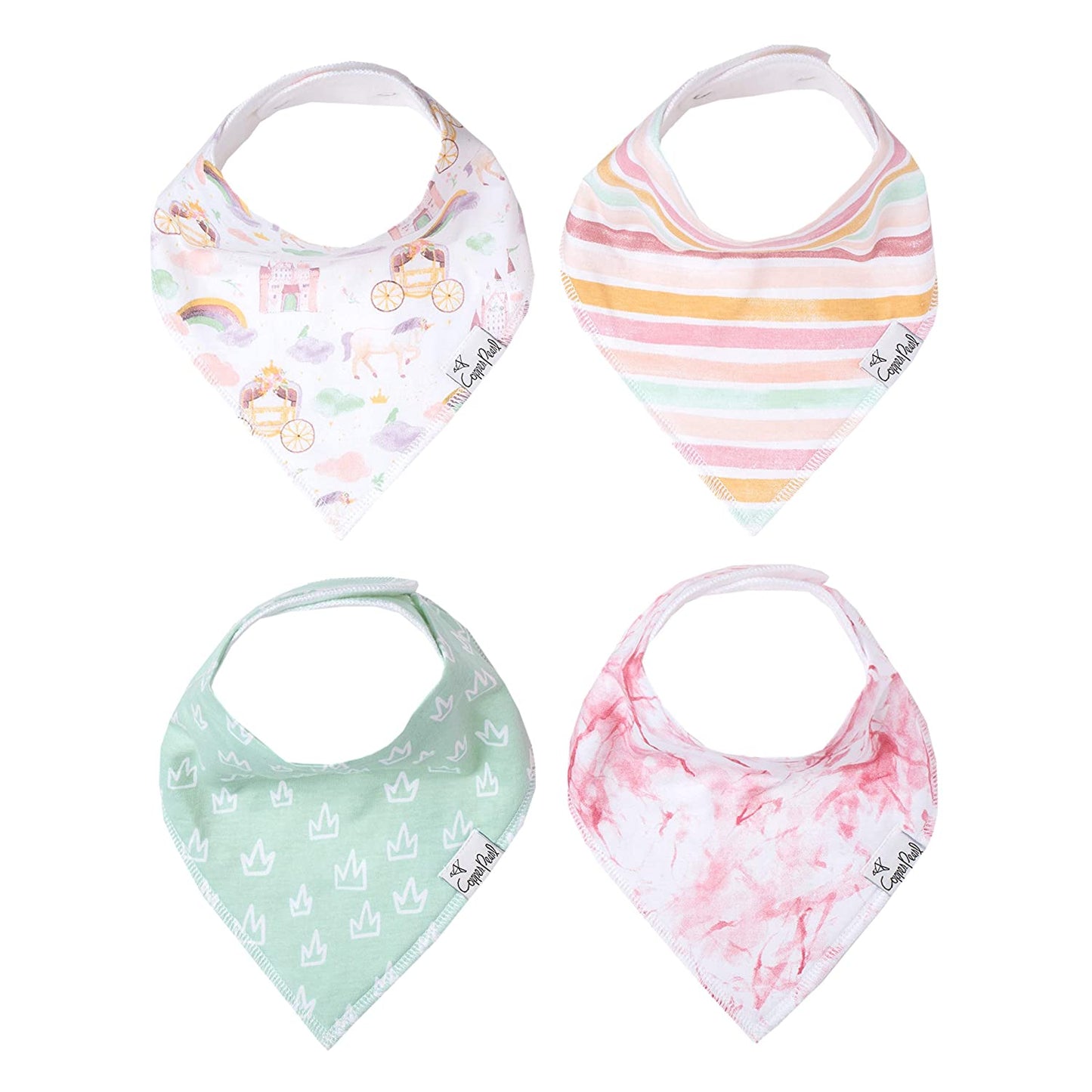 Copper Pearl Single Bandana Bibs - Enchanted