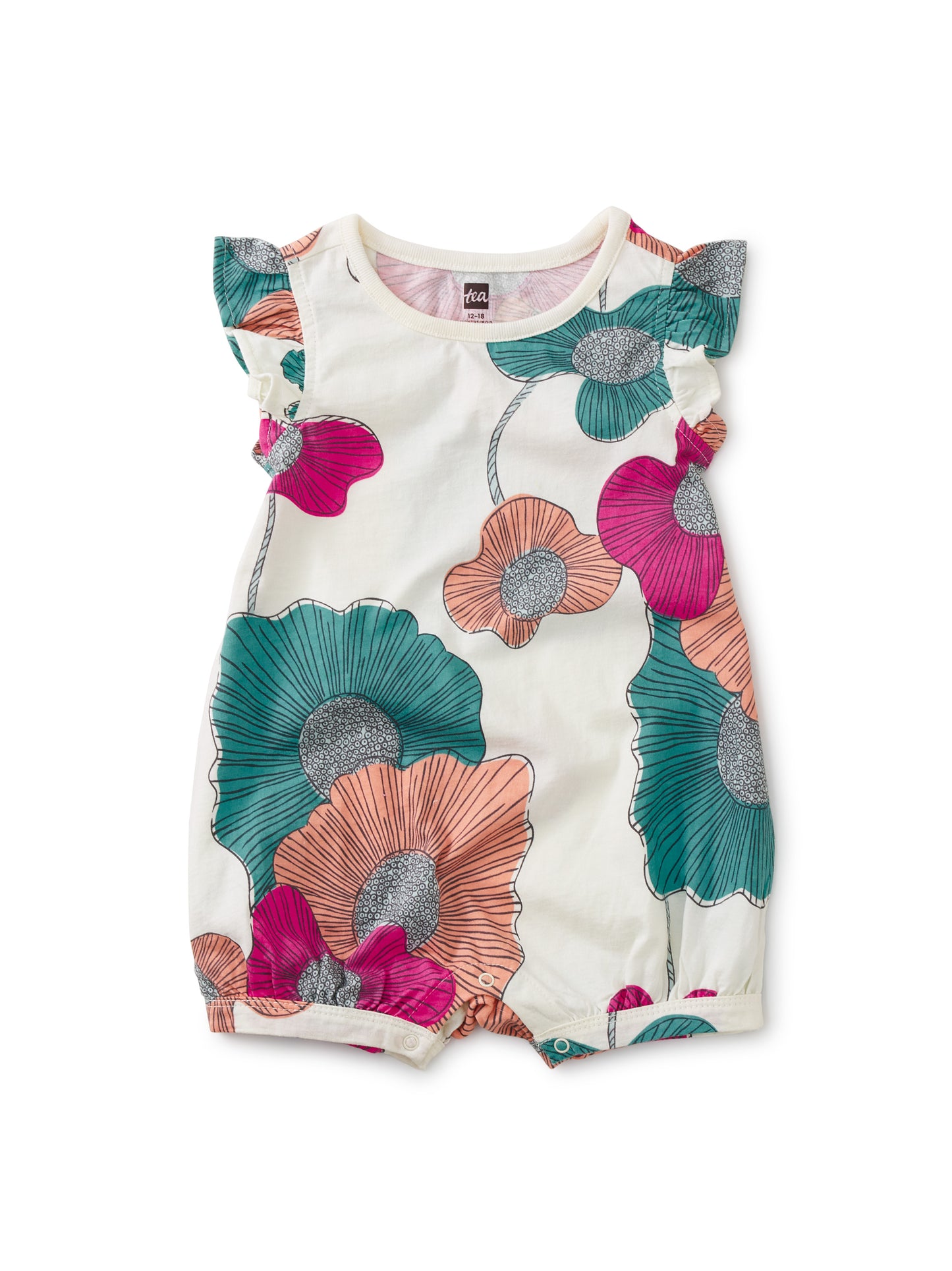Surf Floral Flutter Baby Romper