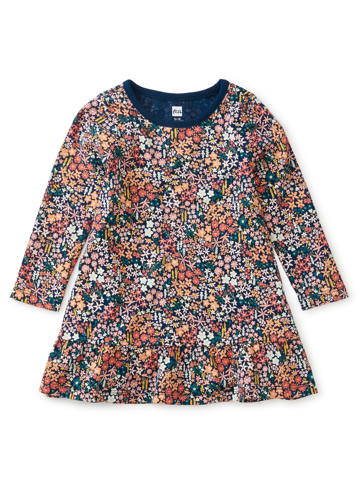 Andes Floral Ruffle Hem Swing Baby Dress