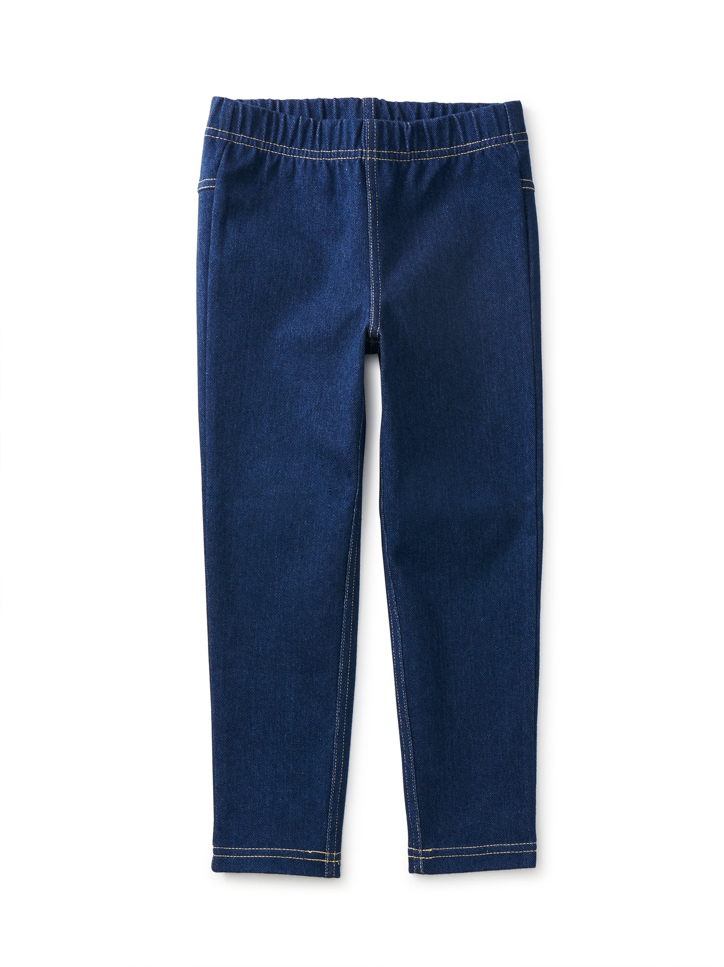 Medium Wash Denim-Like Leggings