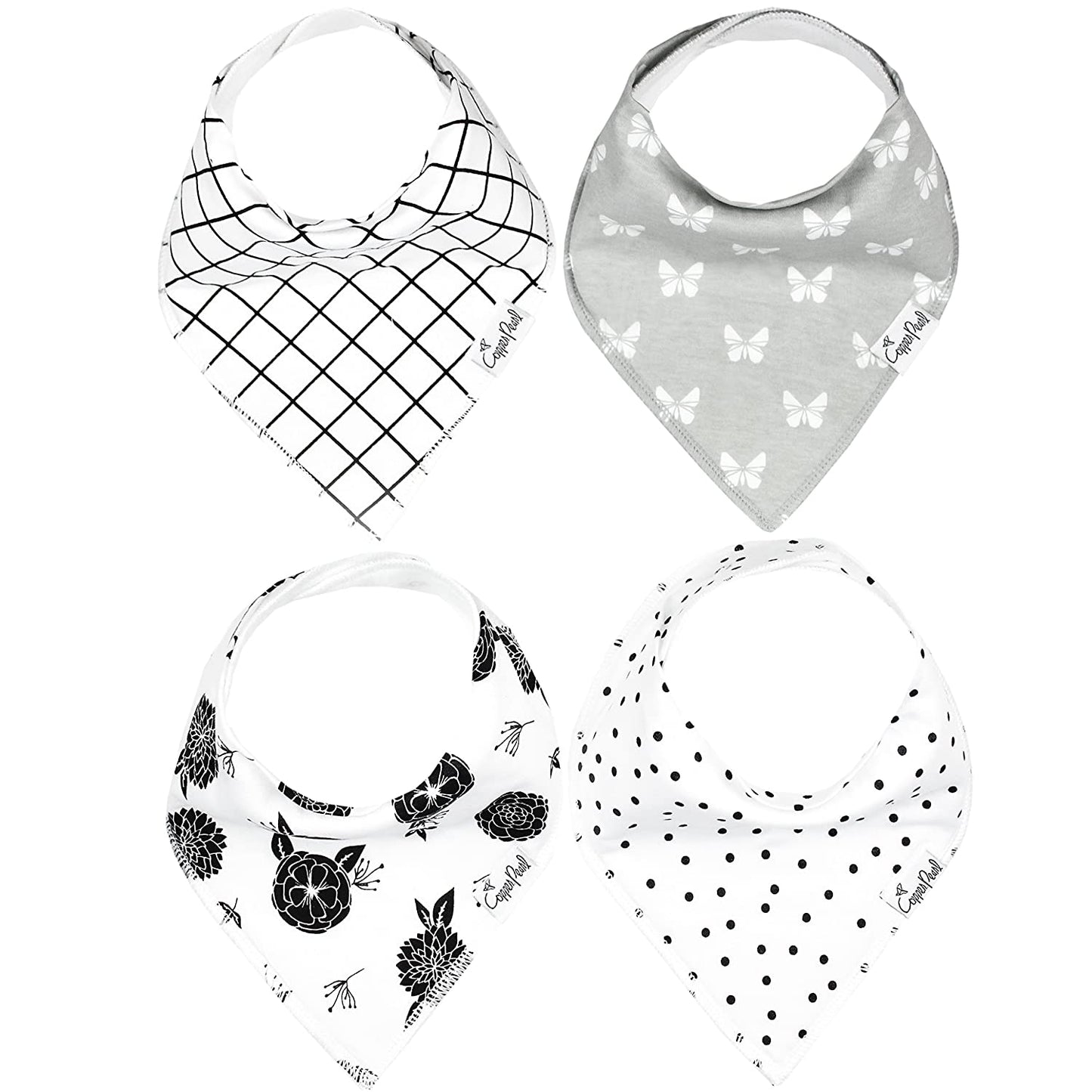 Copper Pearl Single Bandana Bibs - Willow