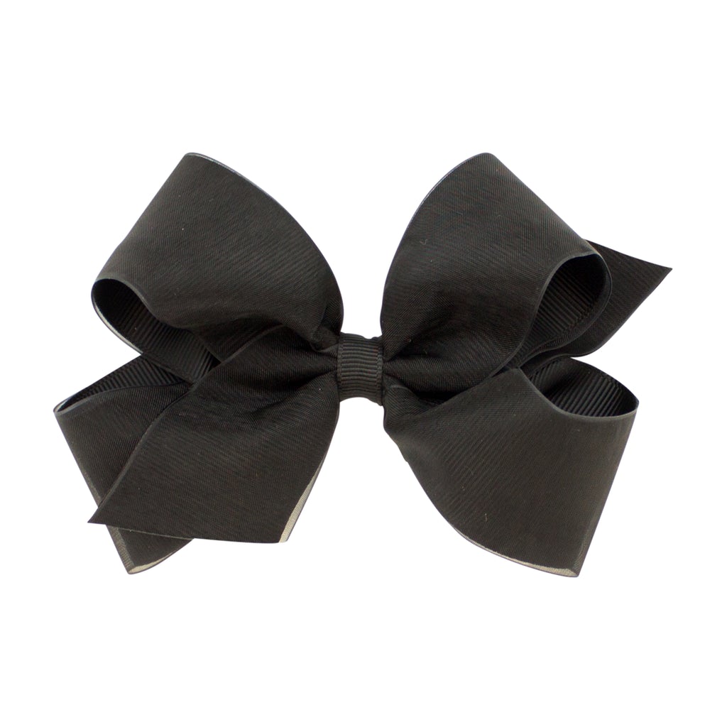 Medium Organza Overlay Grosgrain Hair Bow