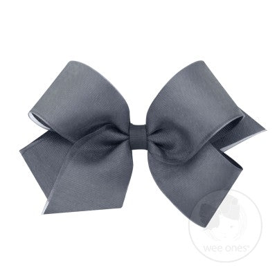 Medium Organza Overlay Grosgrain Hair Bow