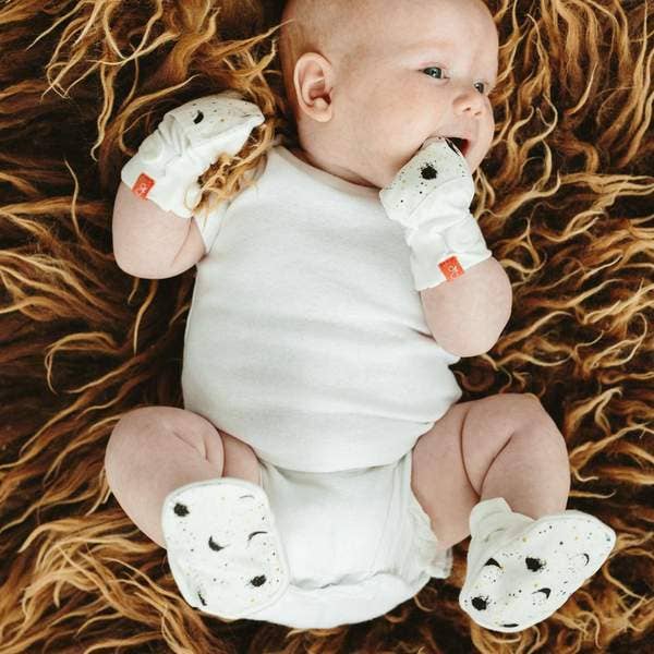 Goumikids Organic Mitts + Boots Bundle - Many Moons