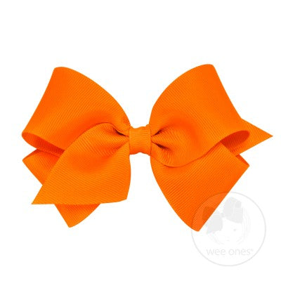 Wee Ones Small Classic Grosgrain Hair Bow (Plain Wrap)