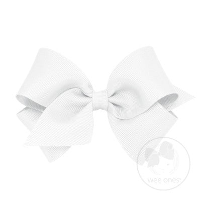 Wee Ones Small Classic Grosgrain Hair Bow (Plain Wrap)