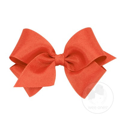 Wee Ones Small Classic Grosgrain Hair Bow (Plain Wrap)