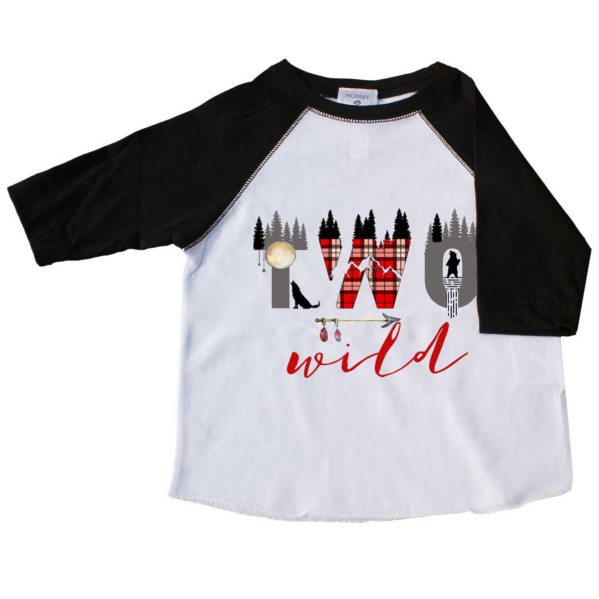 "Two Wild" Second Birthday Raglan Tee - Mumsy Goose
