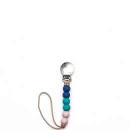 Liam Pacifier Clip - Fall Champagne