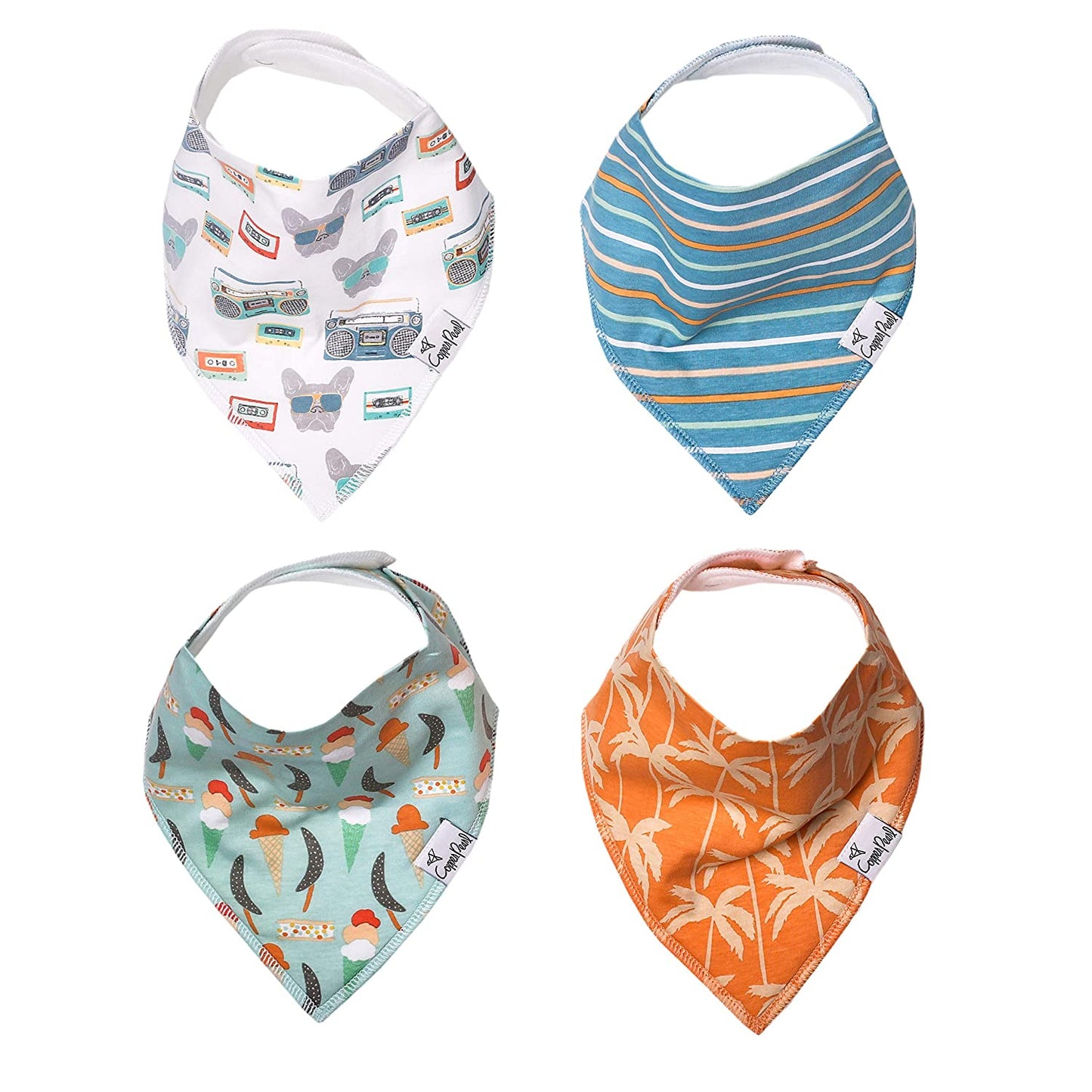Copper Pearl Single Bandana Bibs - Bruno