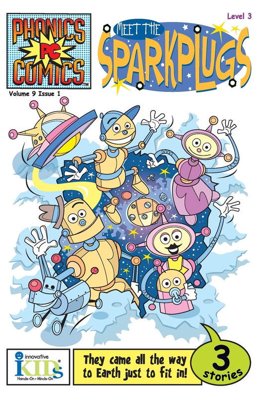 Phonics Comics: Meet the Sparkplugs - Level 3