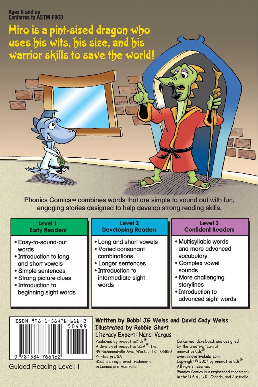 Phonics Comics: Hiro, Dragon Warrior - Level 2