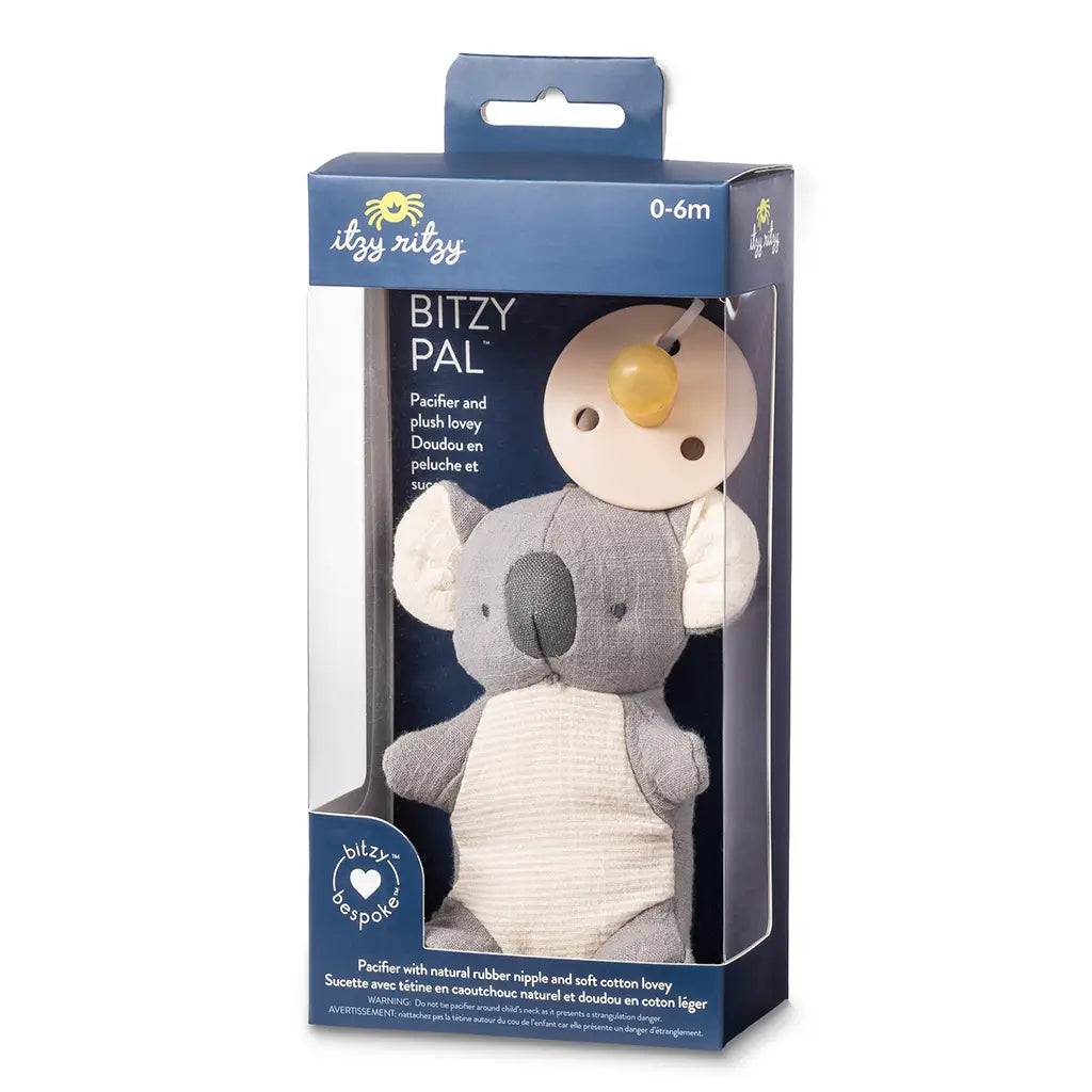 Koala Bitzy Pal - Natural Rubber Pacifier & Lovey