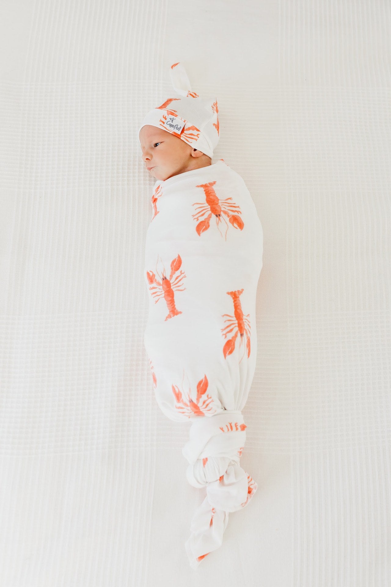 Copper Pearl Knit Swaddle Blanket - Skipper