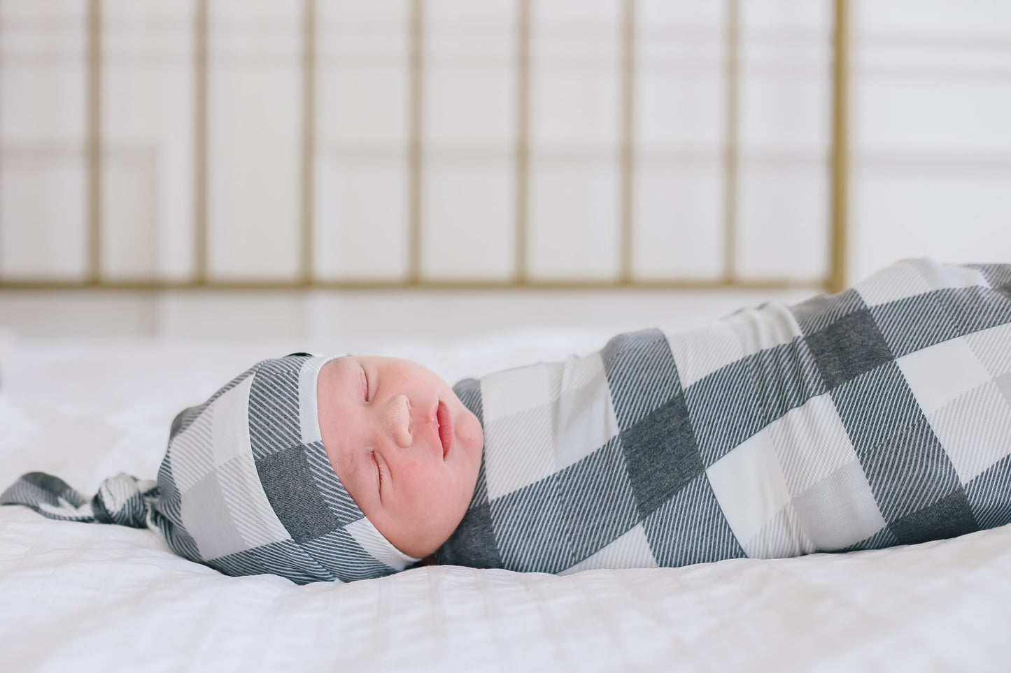 Copper Pearl Knit Swaddle Blanket - Hudson