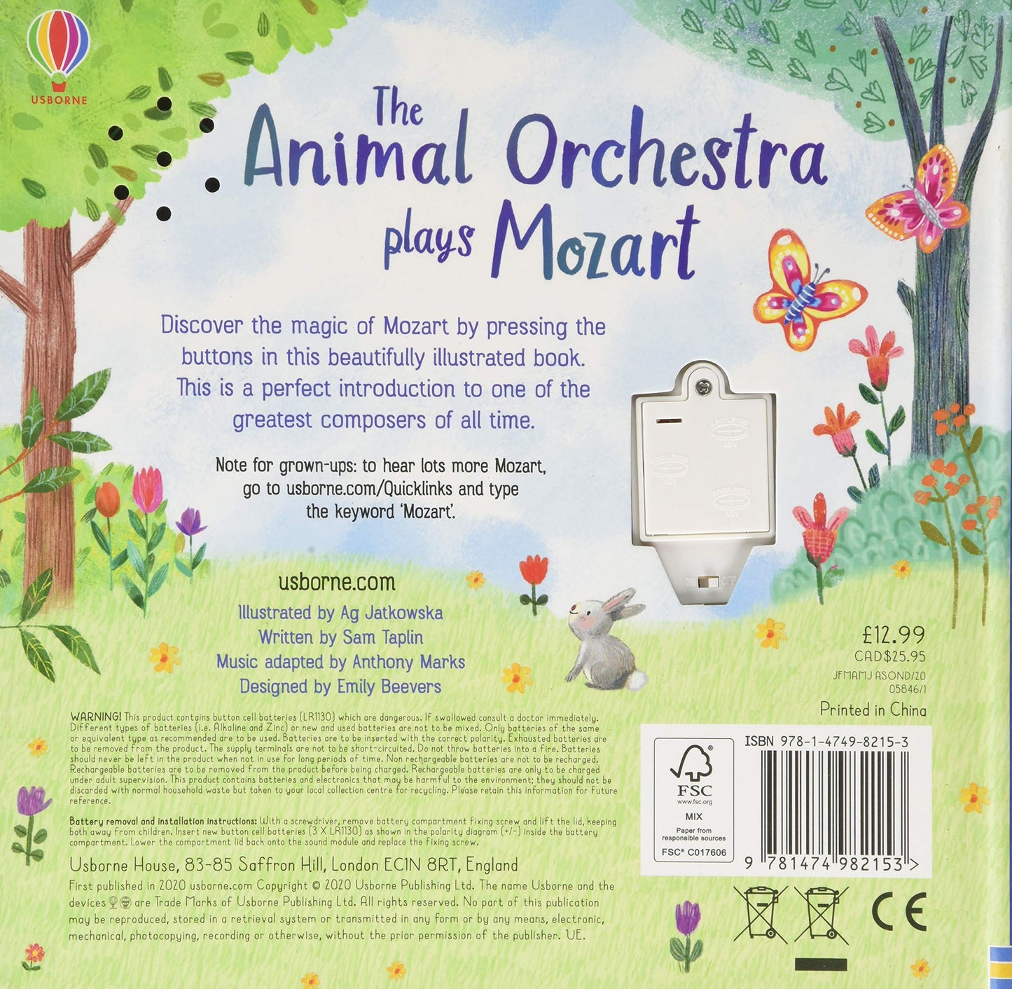 Usborne Sound Books - The Animal Orchestra plays Mozart