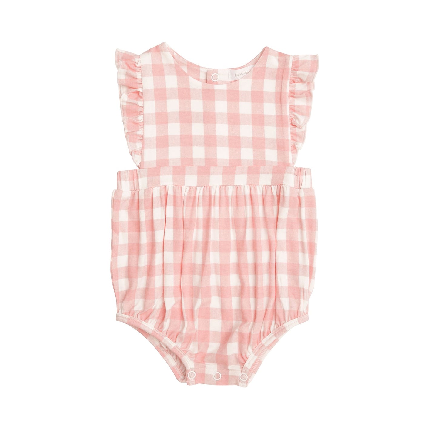 Pink Gingham Ruffle Sunsuit