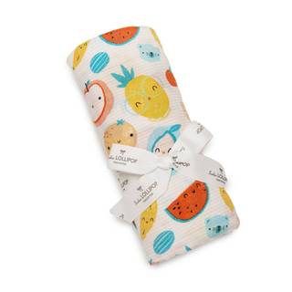 Loulou Lollipop Muslin Swaddle Blanket - Cutie Fruits